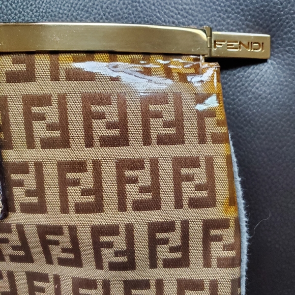 Vintage Clutch Handbag Bag Zucca Authentic - Picture 10 of 13